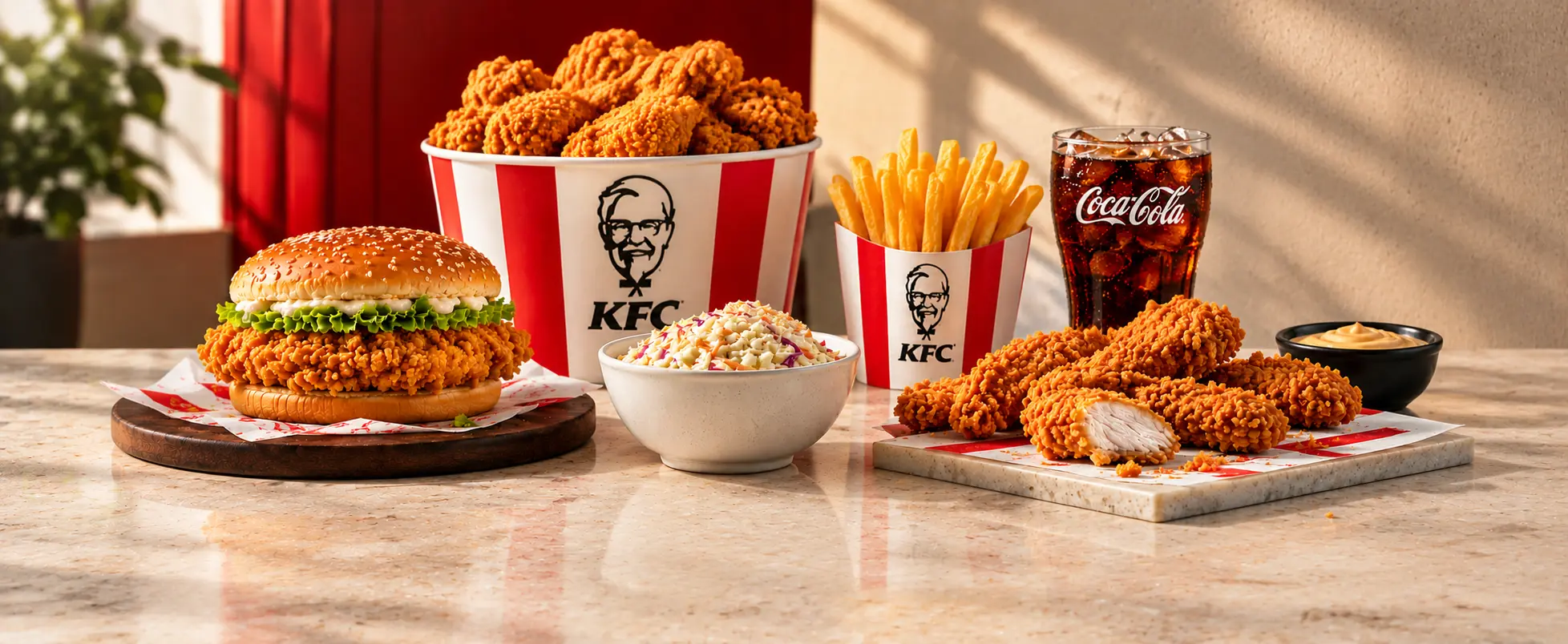 KFC Feast with Crispy Chicken and Cola hero image